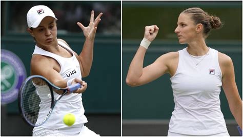 Ashleigh Barty vs Karolina Pliskova .